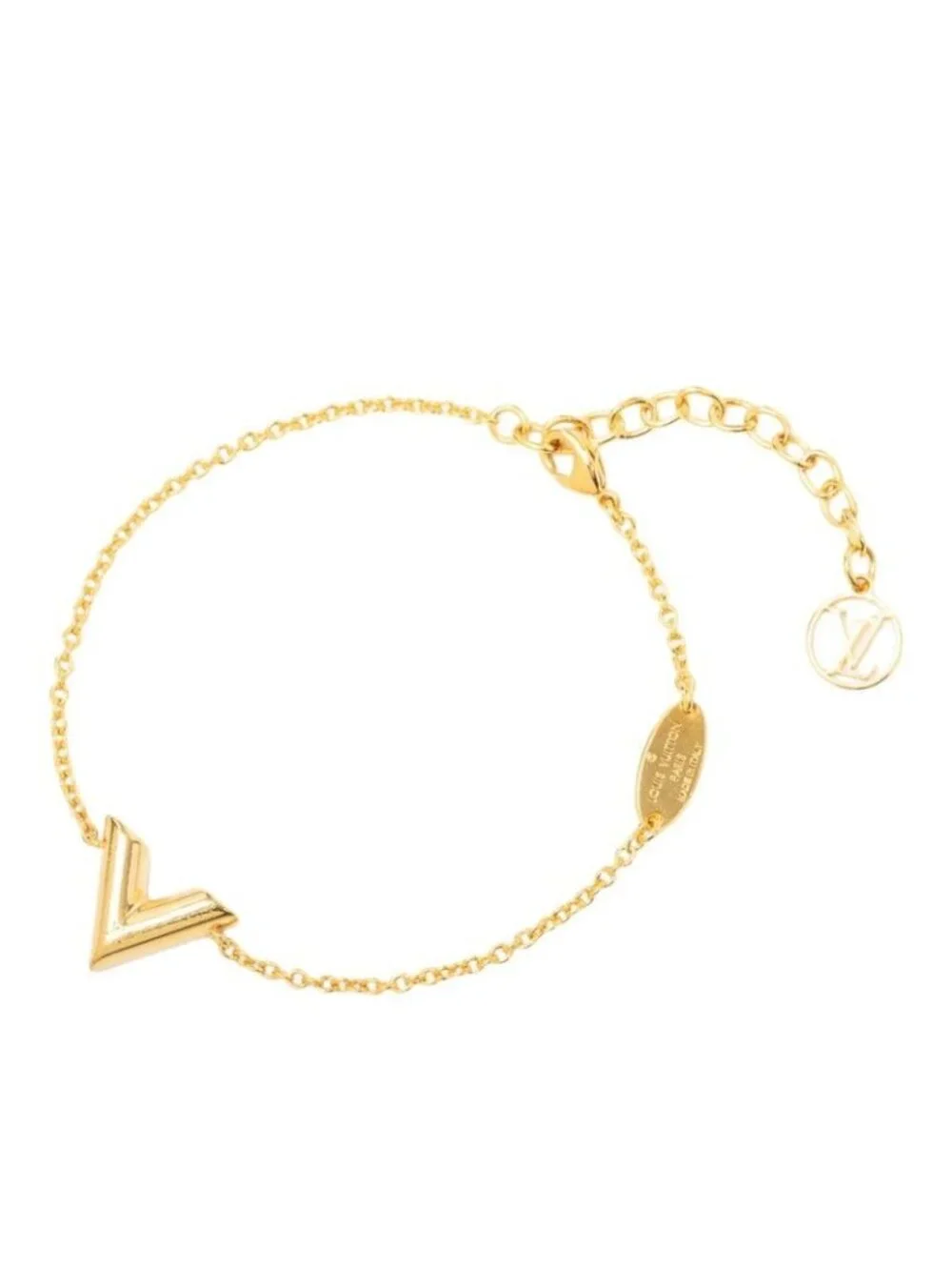 Louis Vuitton Essential V Bracelet Gold Plated